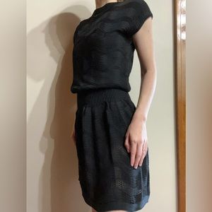 Missoni Black Knit Merino Wool Dress
